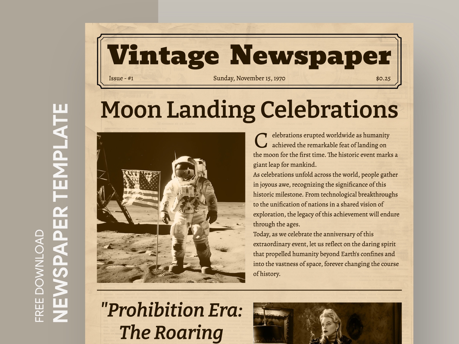 Vintage Newspaper Free Google Docs Template By Gdoc On Dribbble Vintage Newspaper Free Google Docs Template By Gdoc On Dribbble