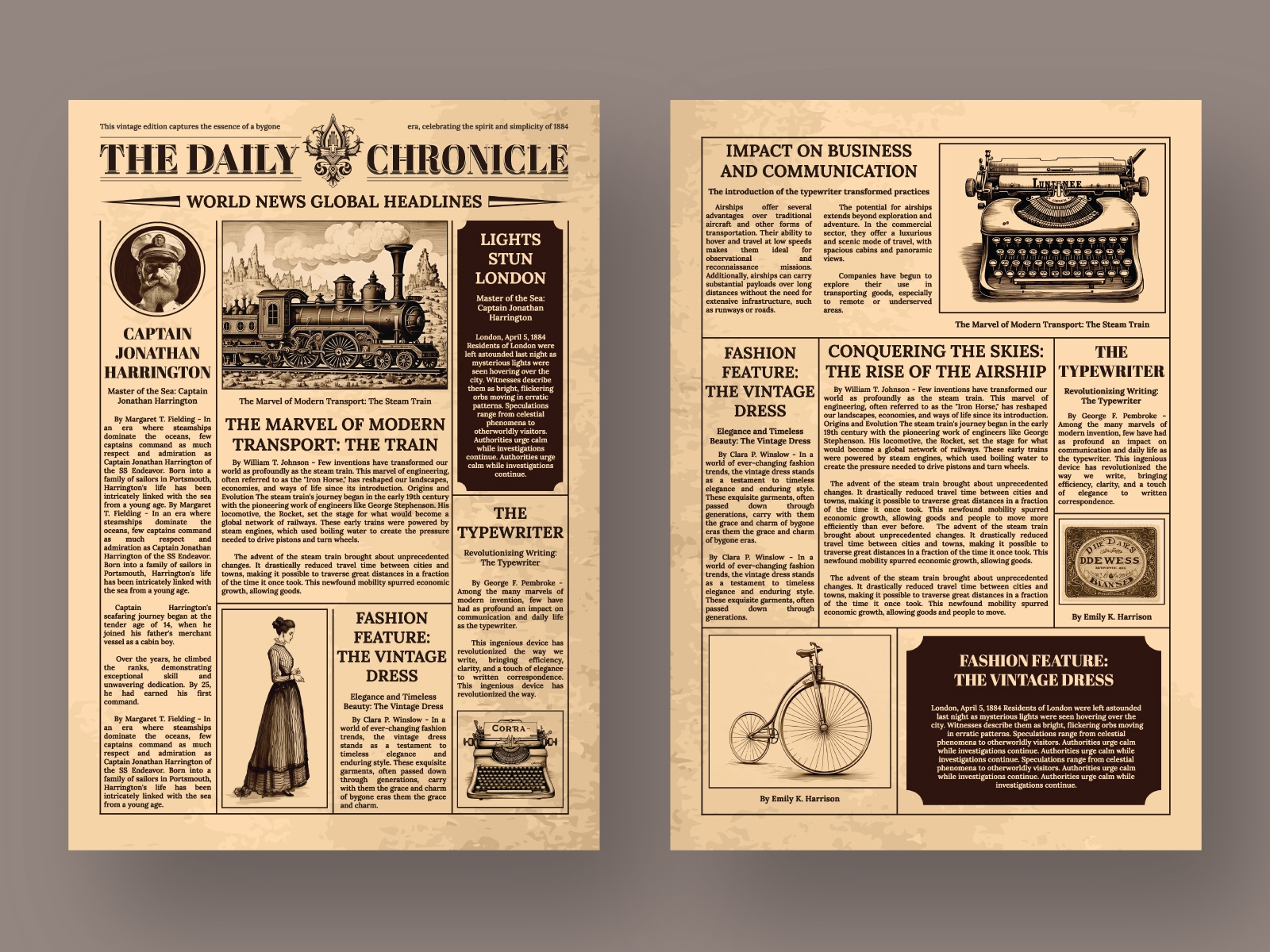 Vintage Retro Newspaper By Gdoc On Dribbble Vintage Retro Newspaper By Gdoc On Dribbble