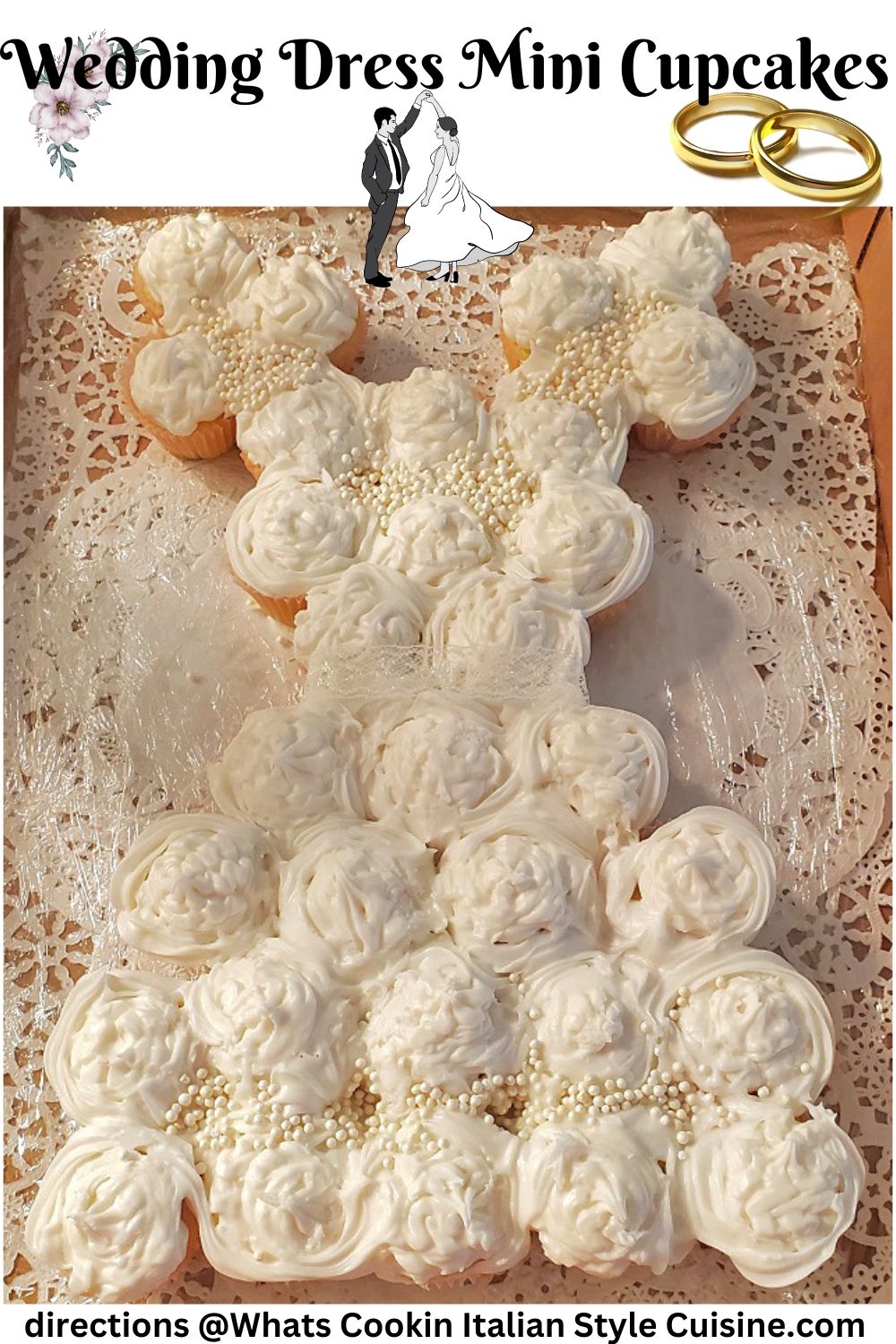 Wedding Dress Mini Cupcakes What s Cookin Italian Style Cuisine