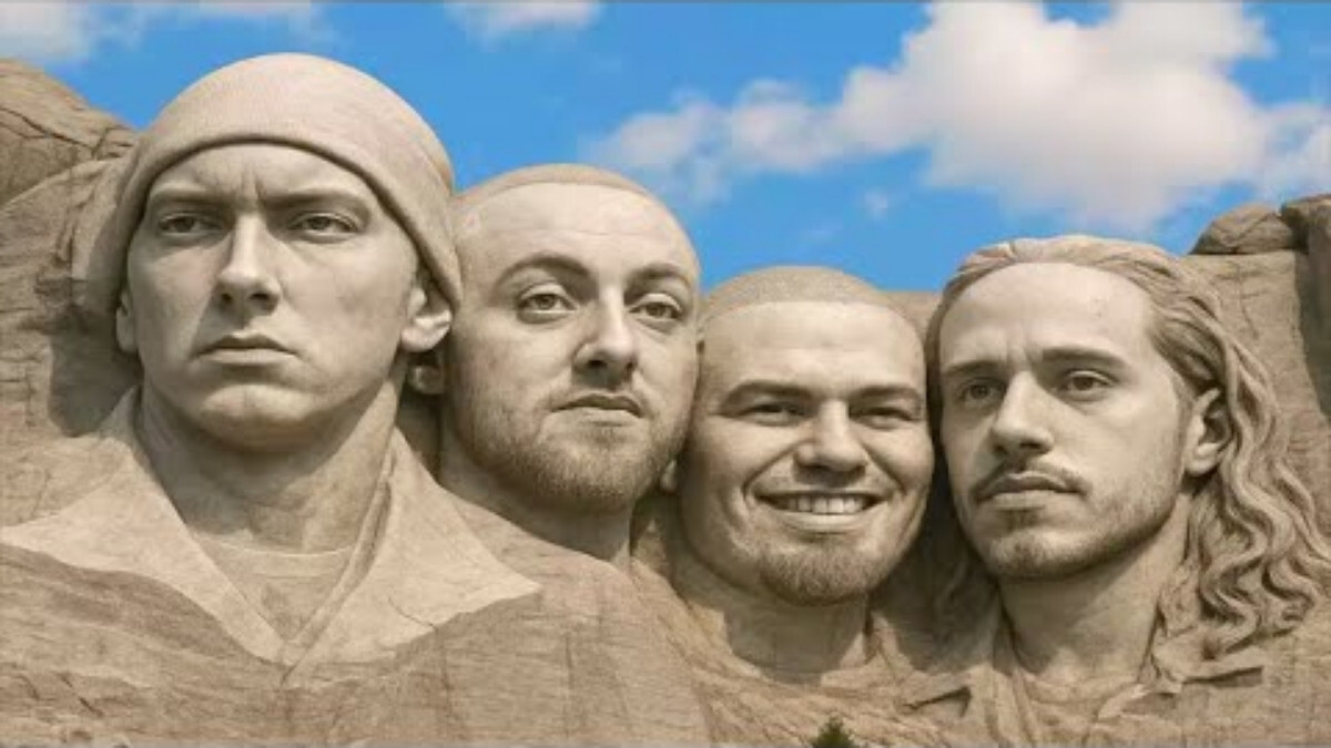 White Rapper Mount Rushmore