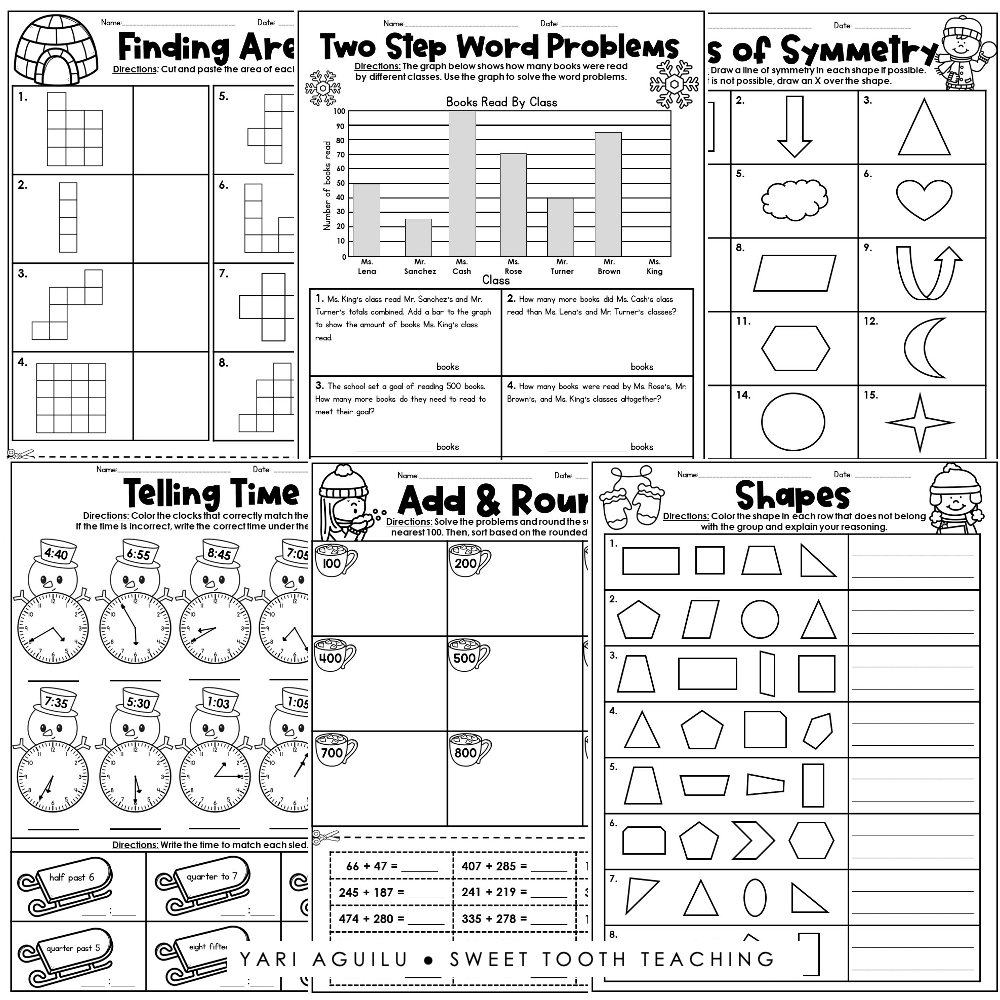 free worksheets for 3rd graders