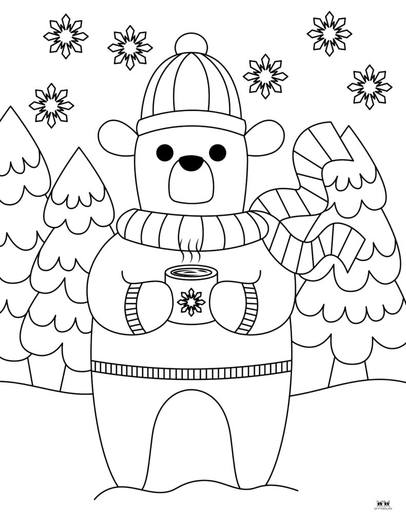 Winter Coloring Pages 50 FREE Pages Printabulls