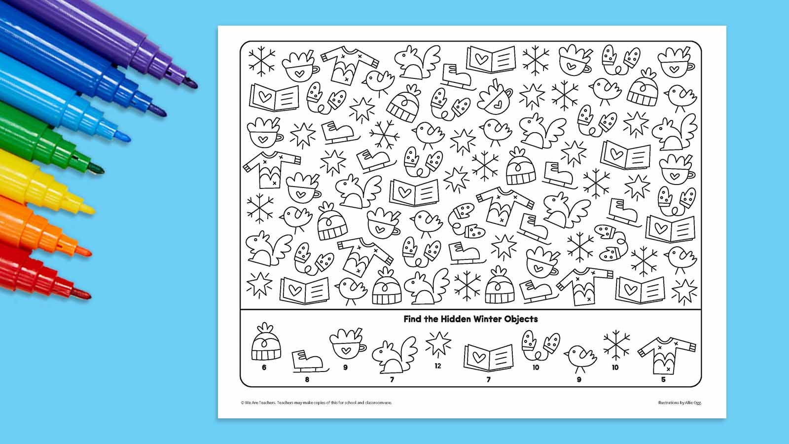 Winter Seek and Find Free Printable Activity Winter Seek and Find Free Printable Activity
