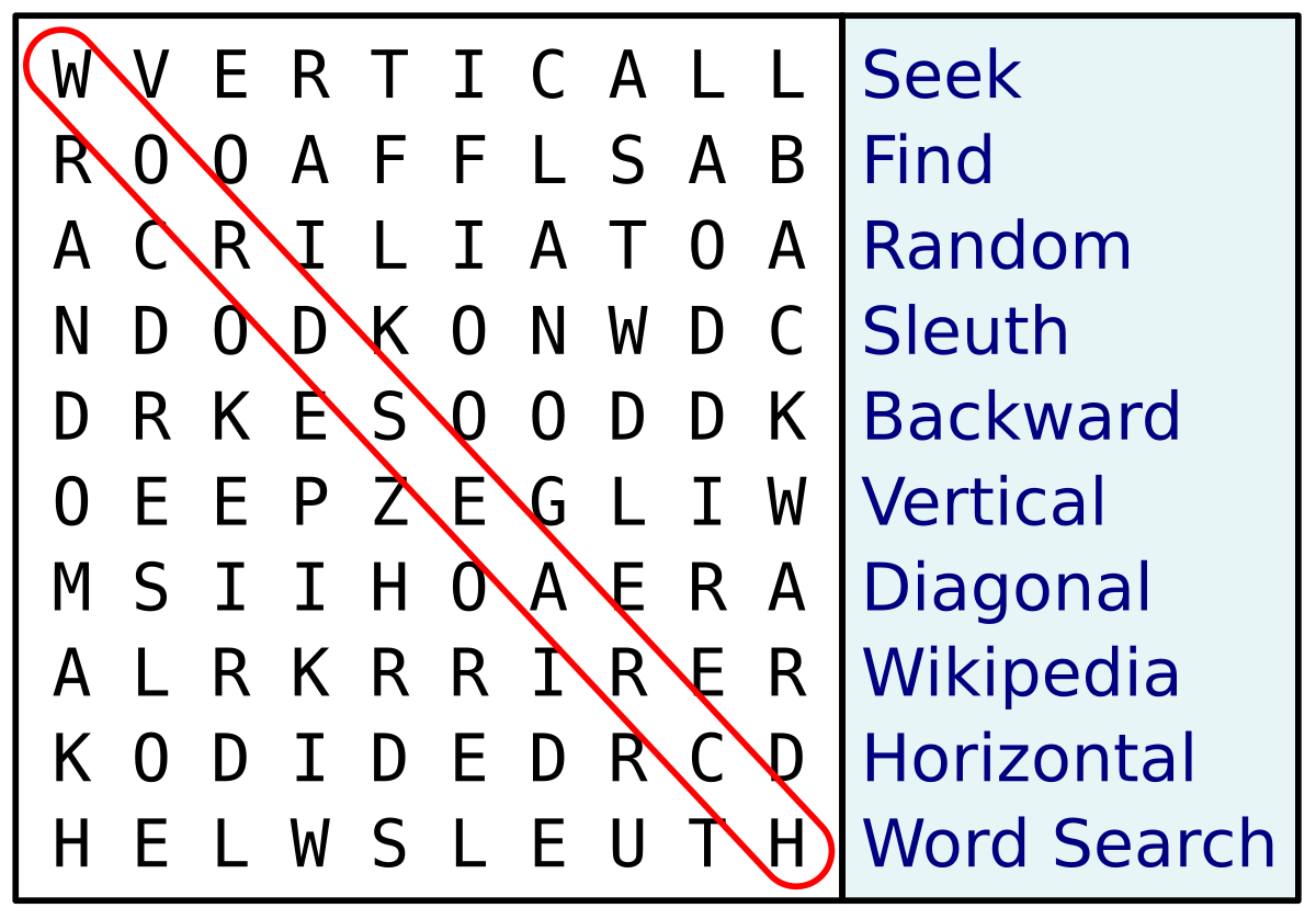search and find puzzles