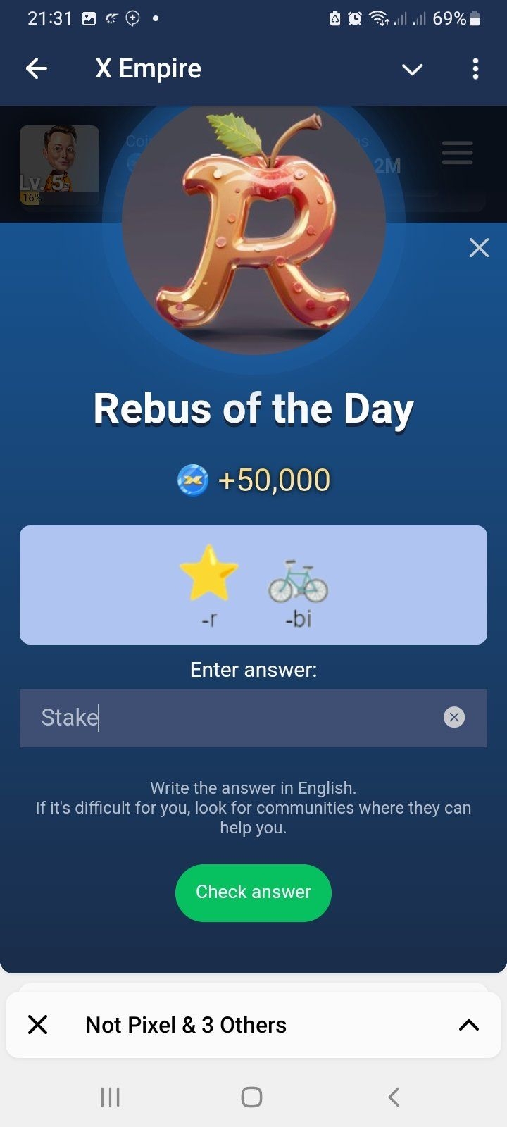 X Empire Rebus Of The Day October 6 2024 The Answer Is Here 