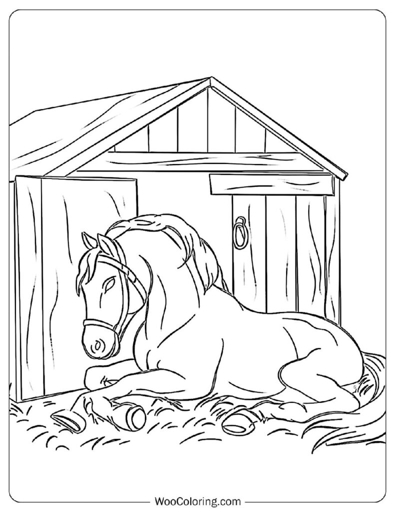 printable horse colouring pages