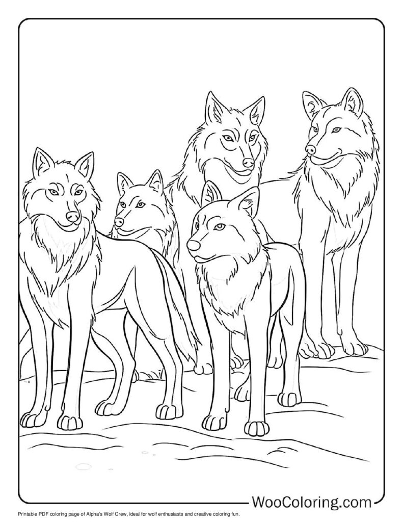 Wolf Printable Coloring Pages