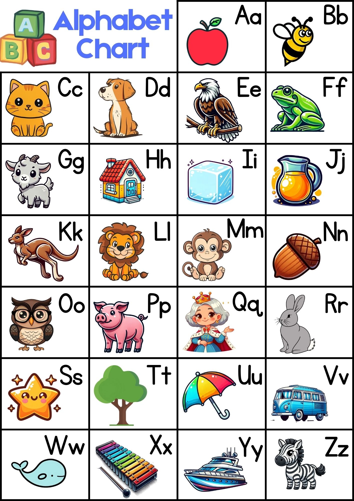 11 Free Printable Alphabet Charts Teach Prints 11 Free Printable Alphabet Charts Teach Prints