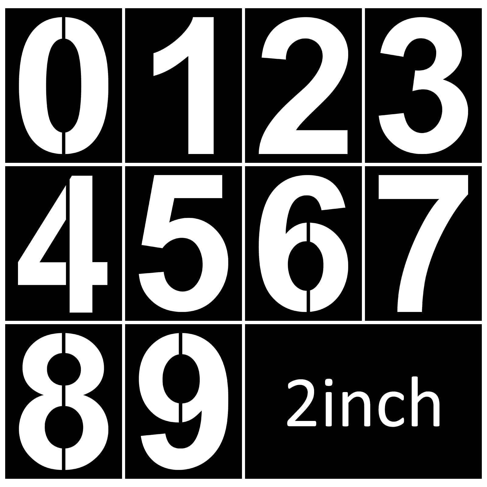 2 Inch Reusable Plastic Number Stencils For Cake Decorating Painting EBay