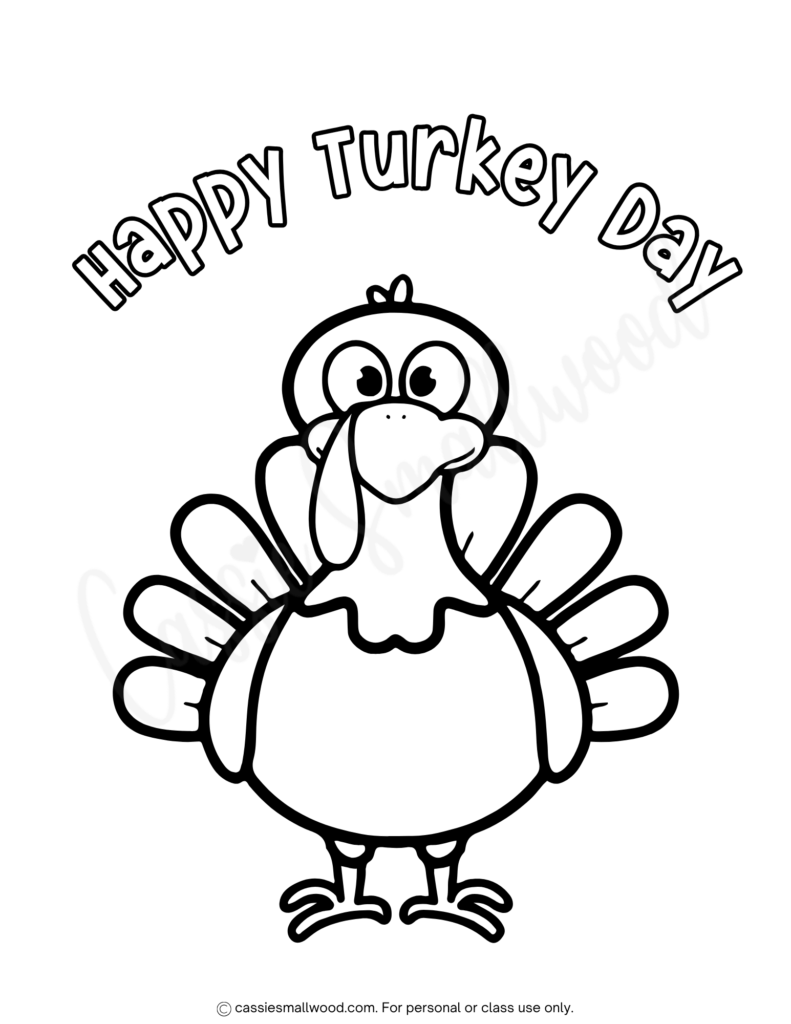 24 CUTE Turkey Coloring Pages Cassie Smallwood 24 CUTE Turkey Coloring Pages Cassie Smallwood