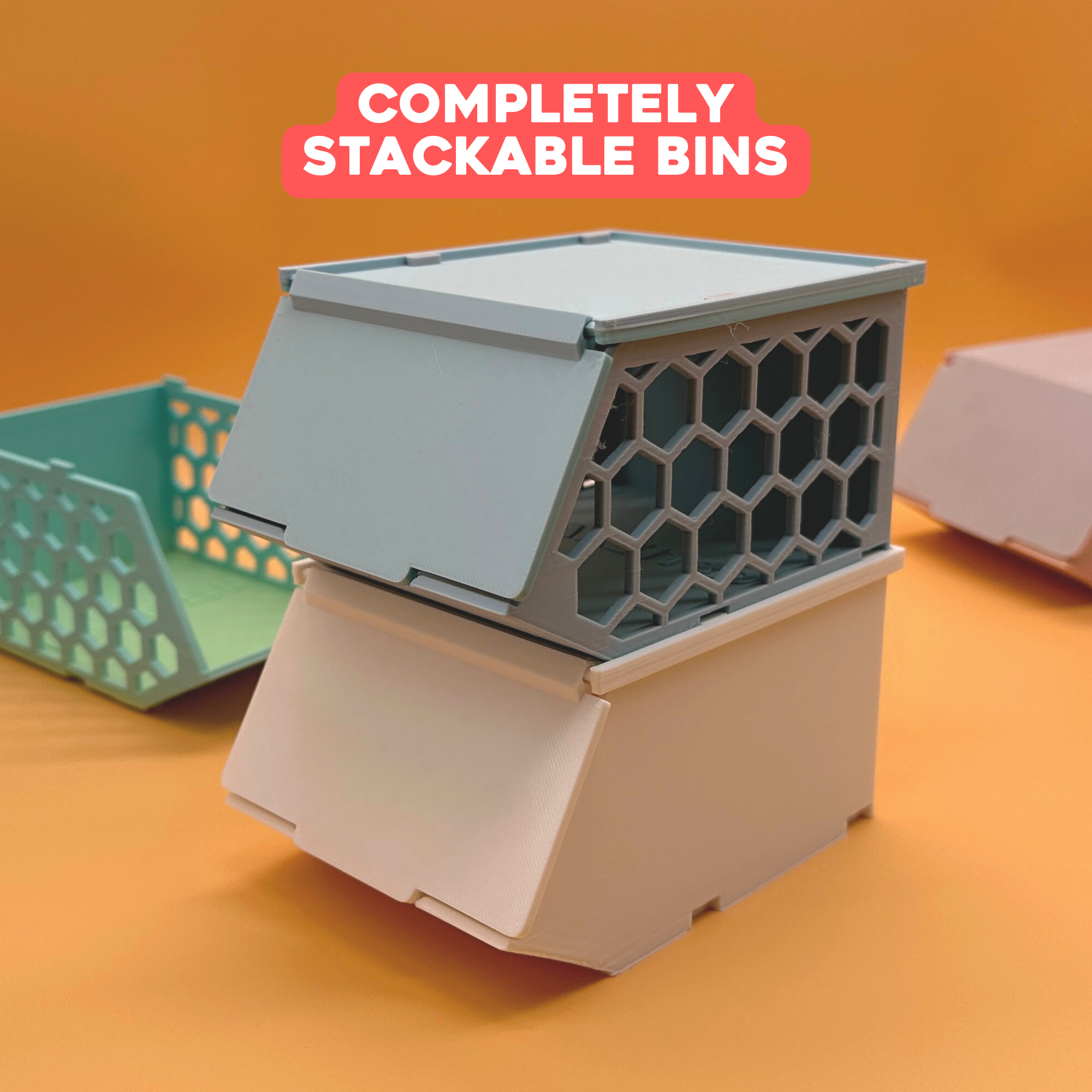  3D Printable Stackable Storage Bin 3D File For 3D Printing Cults
