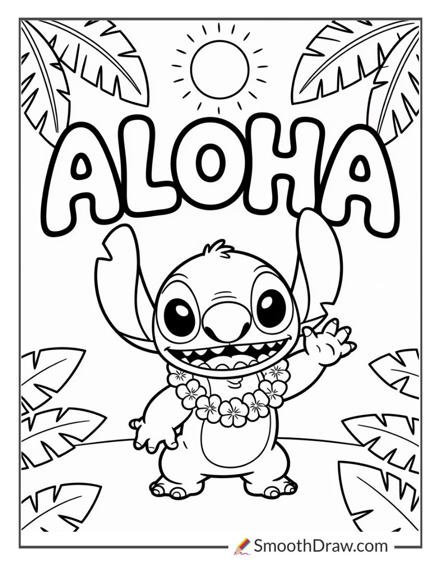 Stitch Coloring Pages Printable
