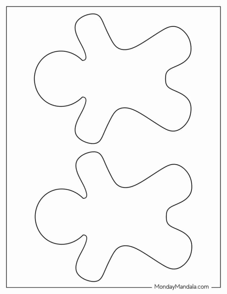 48 Gingerbread Man Templates Free PDF Printables 