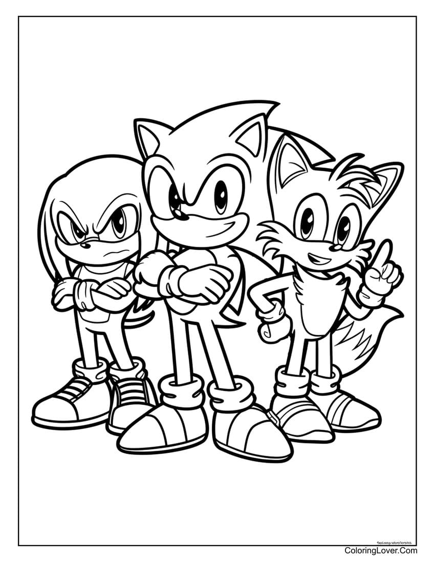 sonic hedgehog coloring pages printable