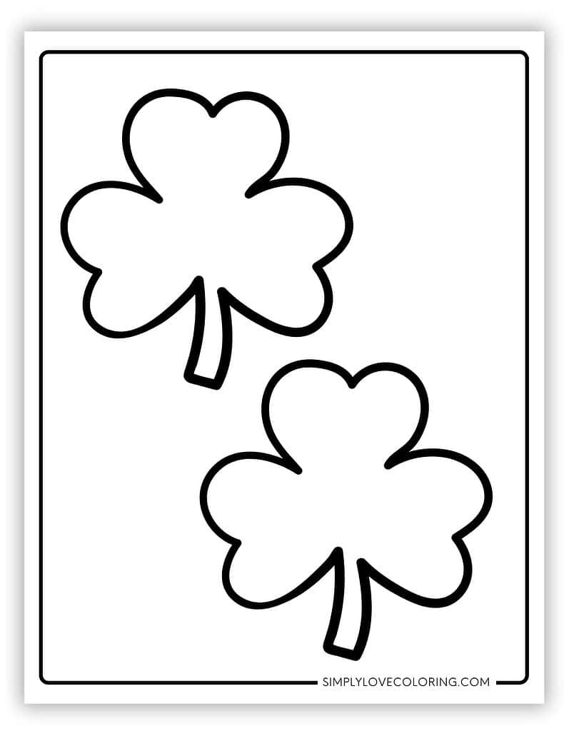 96 Shamrock Template Printables Free PDF Downloads Simply Love Coloring