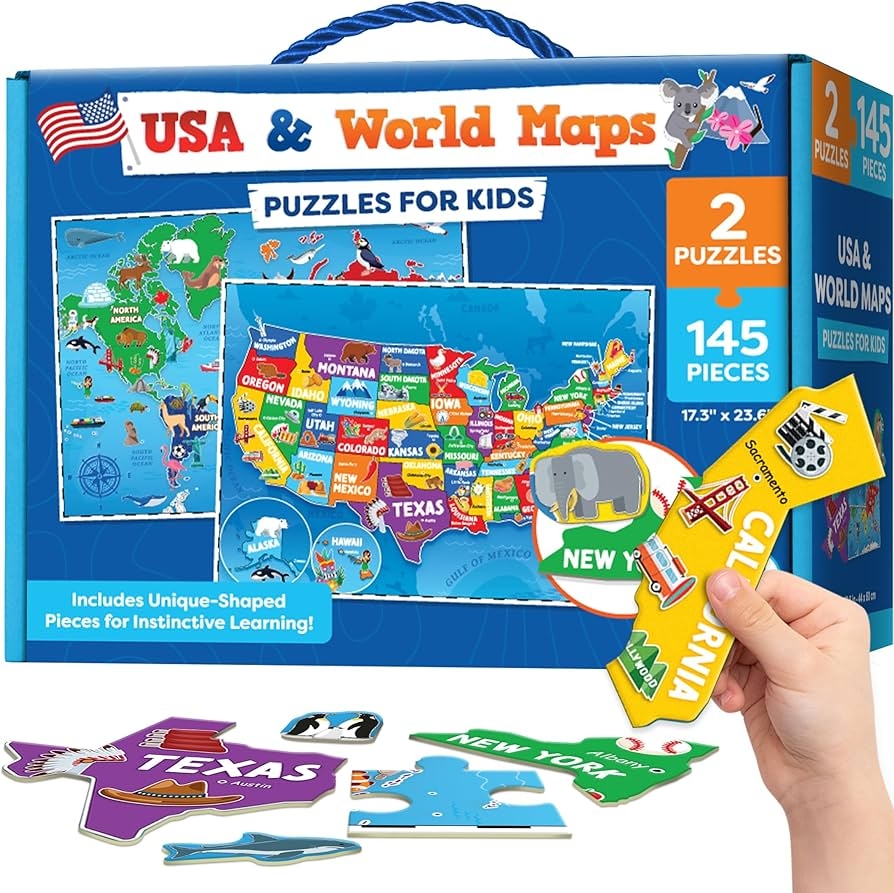 Amazon Puzzles For Kids Ages 4 6 8 145pcs World Map United States Puzzle Educational Toys For 4 Year Old Kids Puzzles Ages 5 8 Puzzle Games For Kids Ages 5 8 Amazon Puzzles For Kids Ages 4 6 8 145pcs World Map United States Puzzle Educational Toys For 4 Year Old Kids Puzzles Ages 5 8 Puzzle Games For Kids Ages 5 8