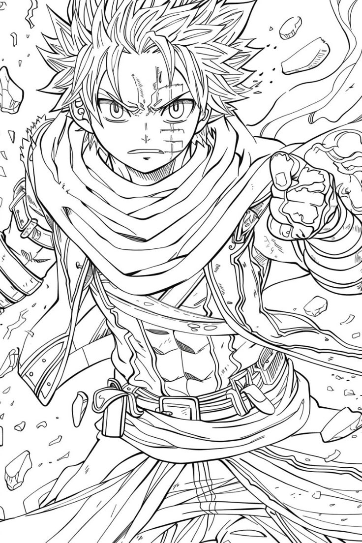 Anime Coloring Pages Free Printables 