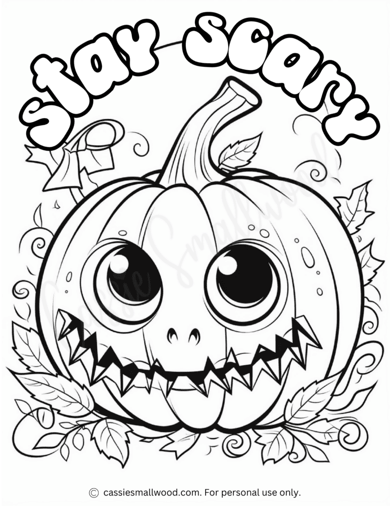 AWESOME Halloween Coloring Pages Cassie Smallwood