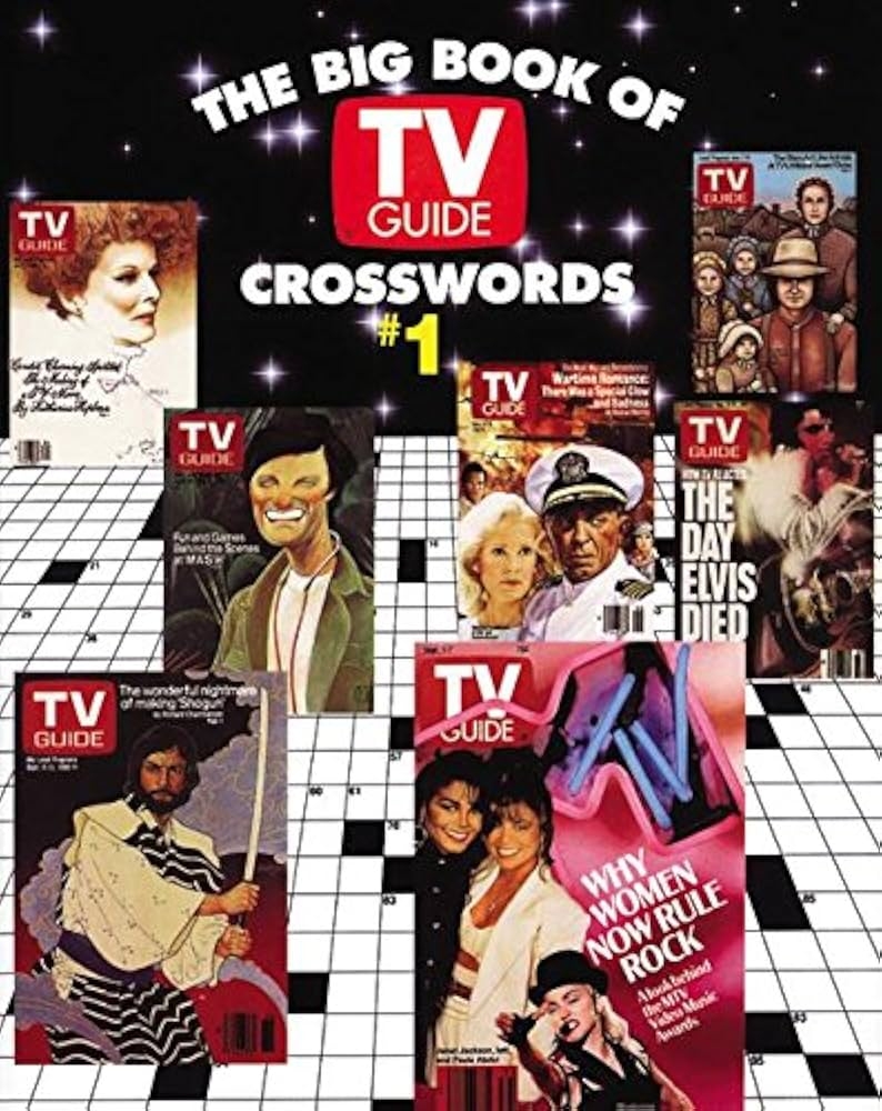 Big Book Of TV Guide Crosswords Test Your TV IQ Qith More Than 250 Great Puzzles From TV Guide TV Guide Editors 9780060969684 Amazon Books