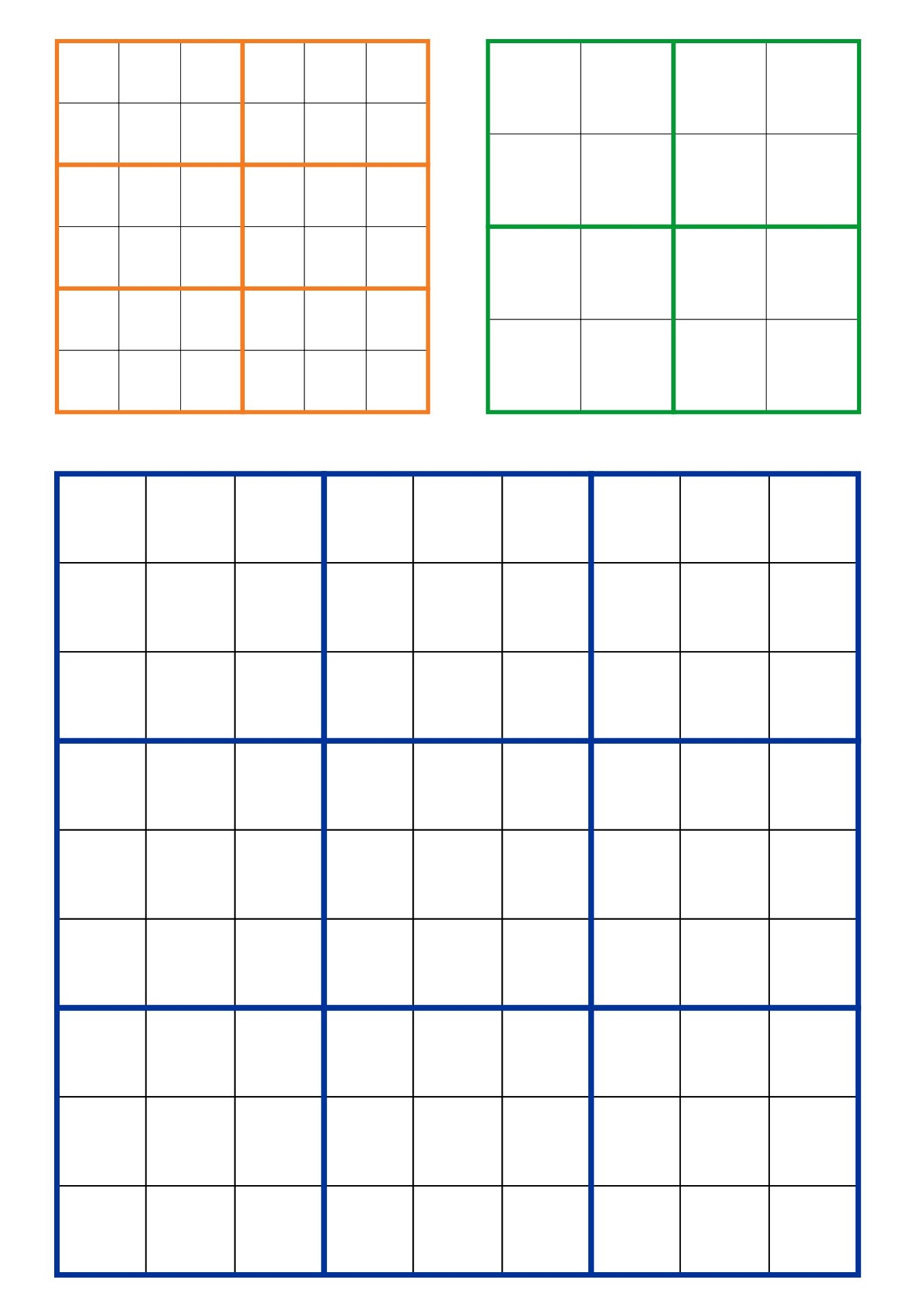 printable blank sudoku forms