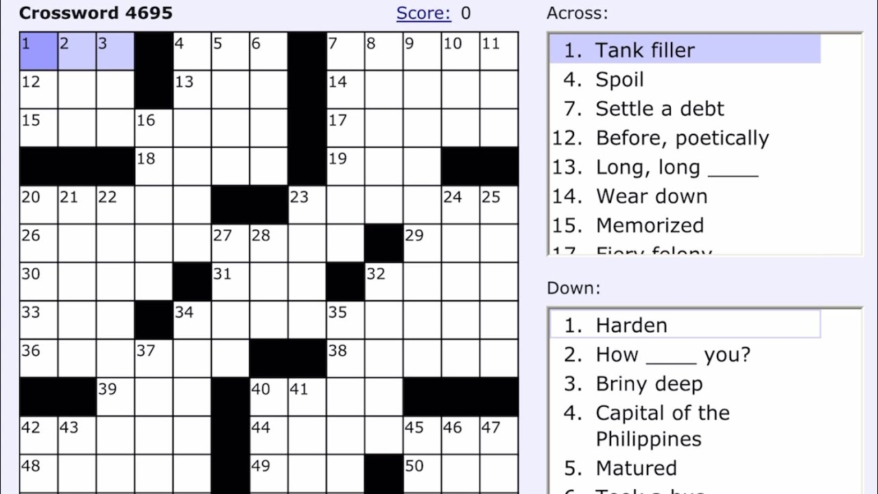 Boatload Of Free Crossword Puzzles
