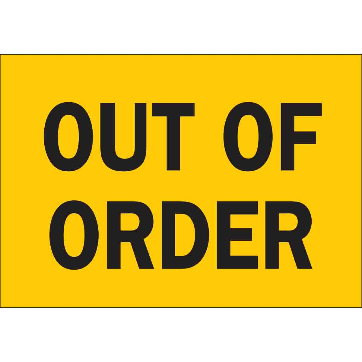 Brady Part 88311 Out Of Order Sign BradyID