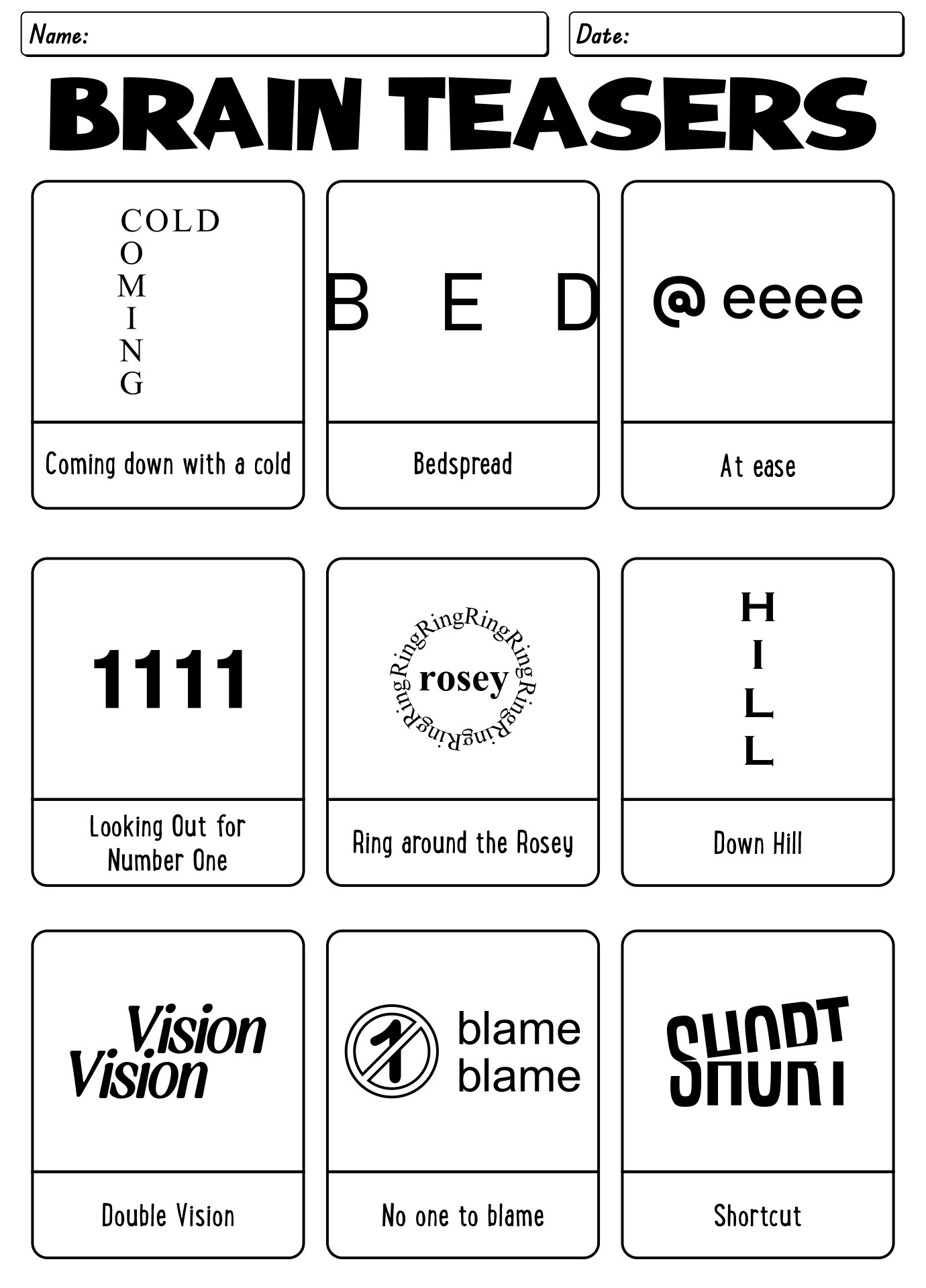 Brain Teasers And Answers 13 Free PDF Printables Printablee Brain Teasers And Answers 13 Free PDF Printables Printablee