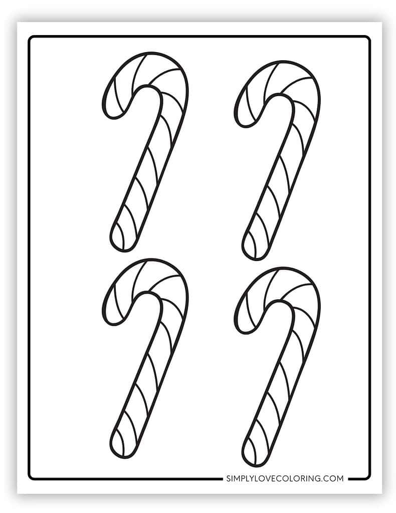 candy cane printable