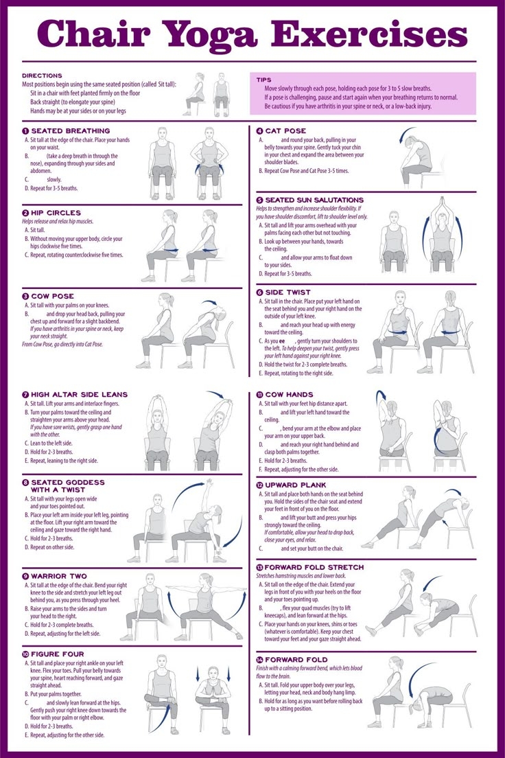free printable chair yoga for seniors