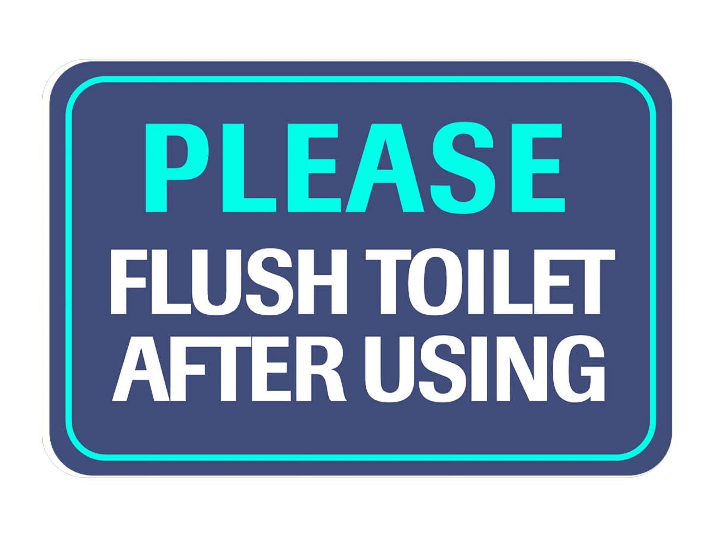 please flush toilet sign please flush toilet sign