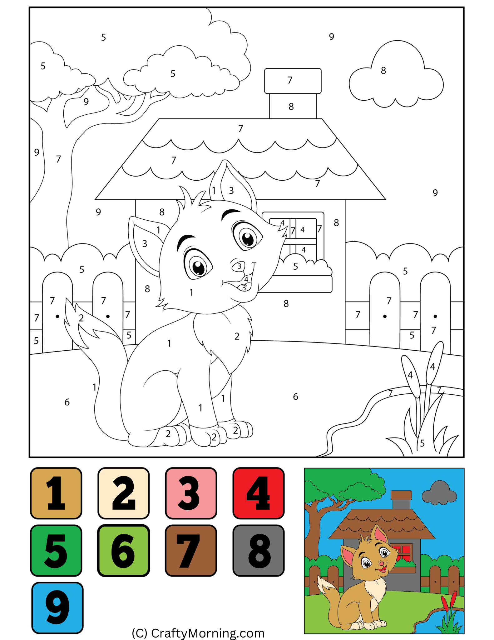 color by number printable