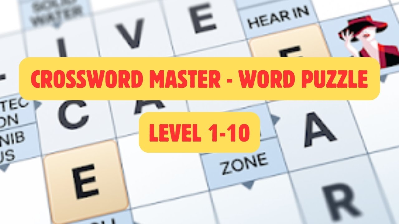 Crossword Master Game Walkthrough Levels 1 To 10 Word Puzzle Guide YouTube