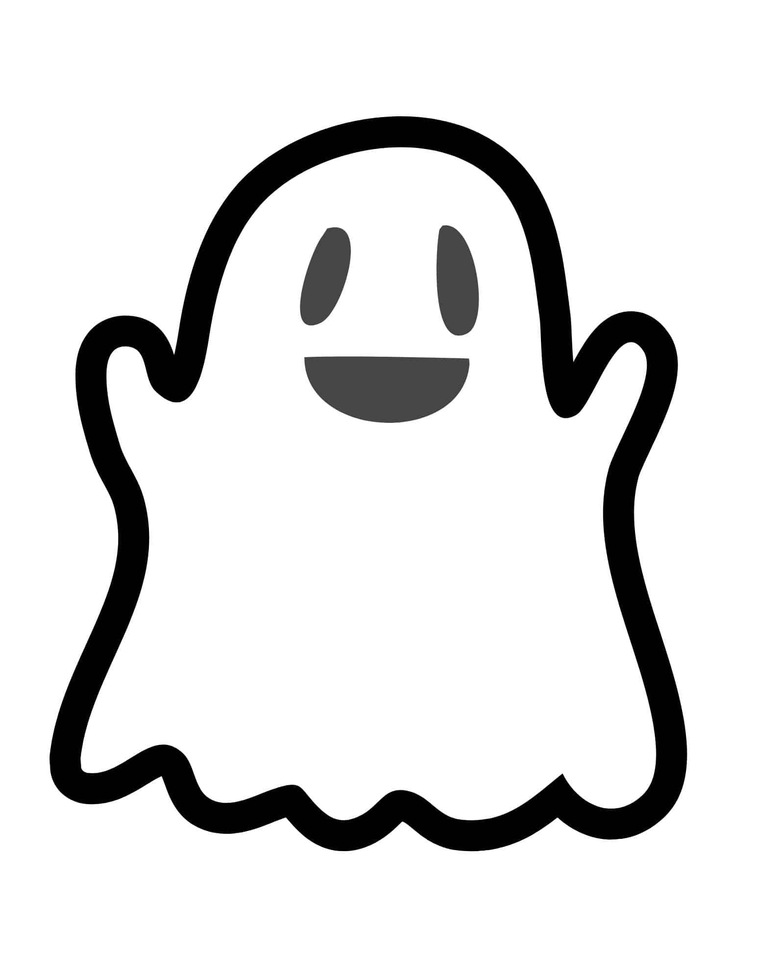 Cute Ghost Outline Free Printables Add A Little Adventure
