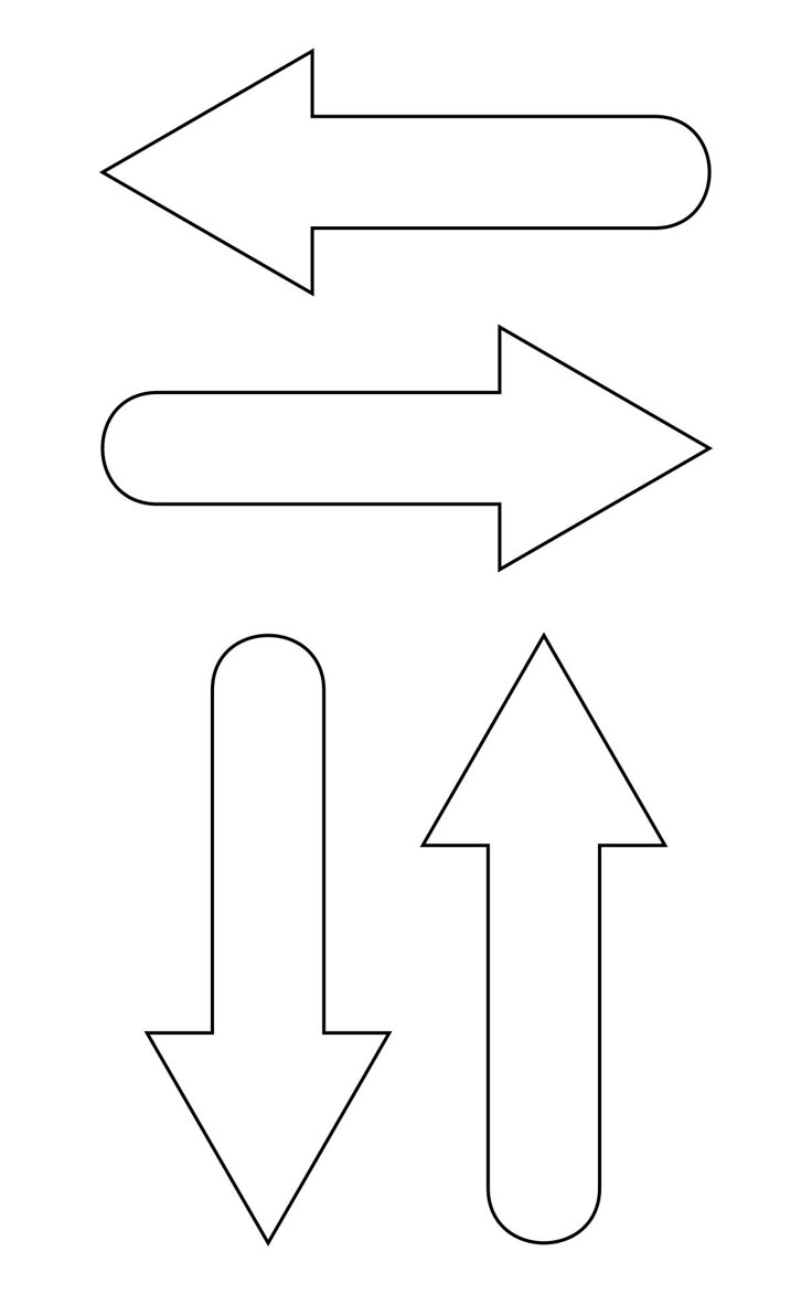 Directional Arrows 10 Free PDF Printables Printablee Directional Arrows 10 Free PDF Printables Printablee