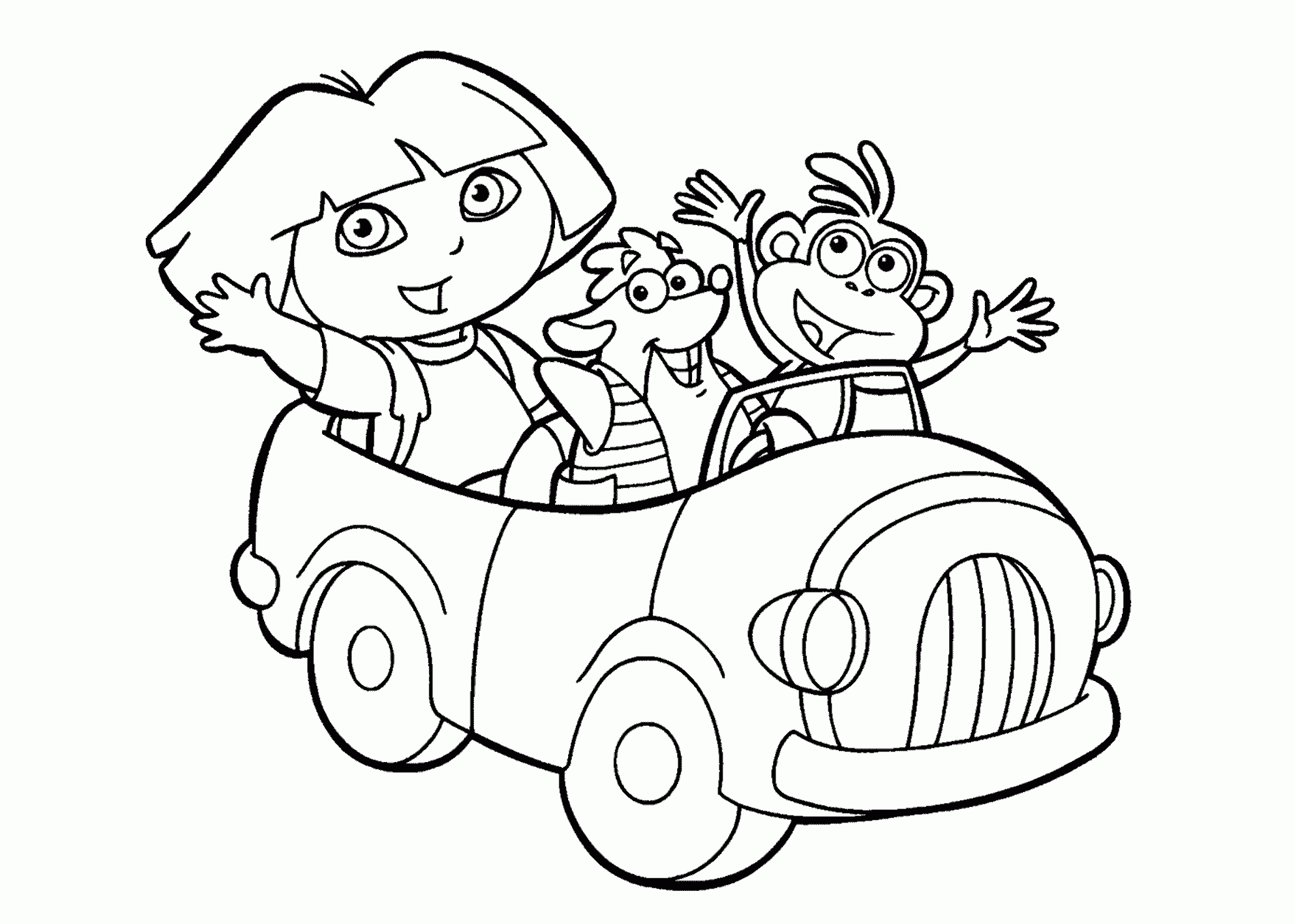 dora printables coloring