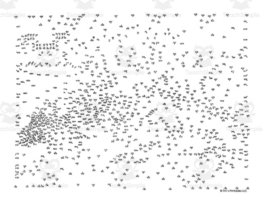 extreme dot to dot free printables