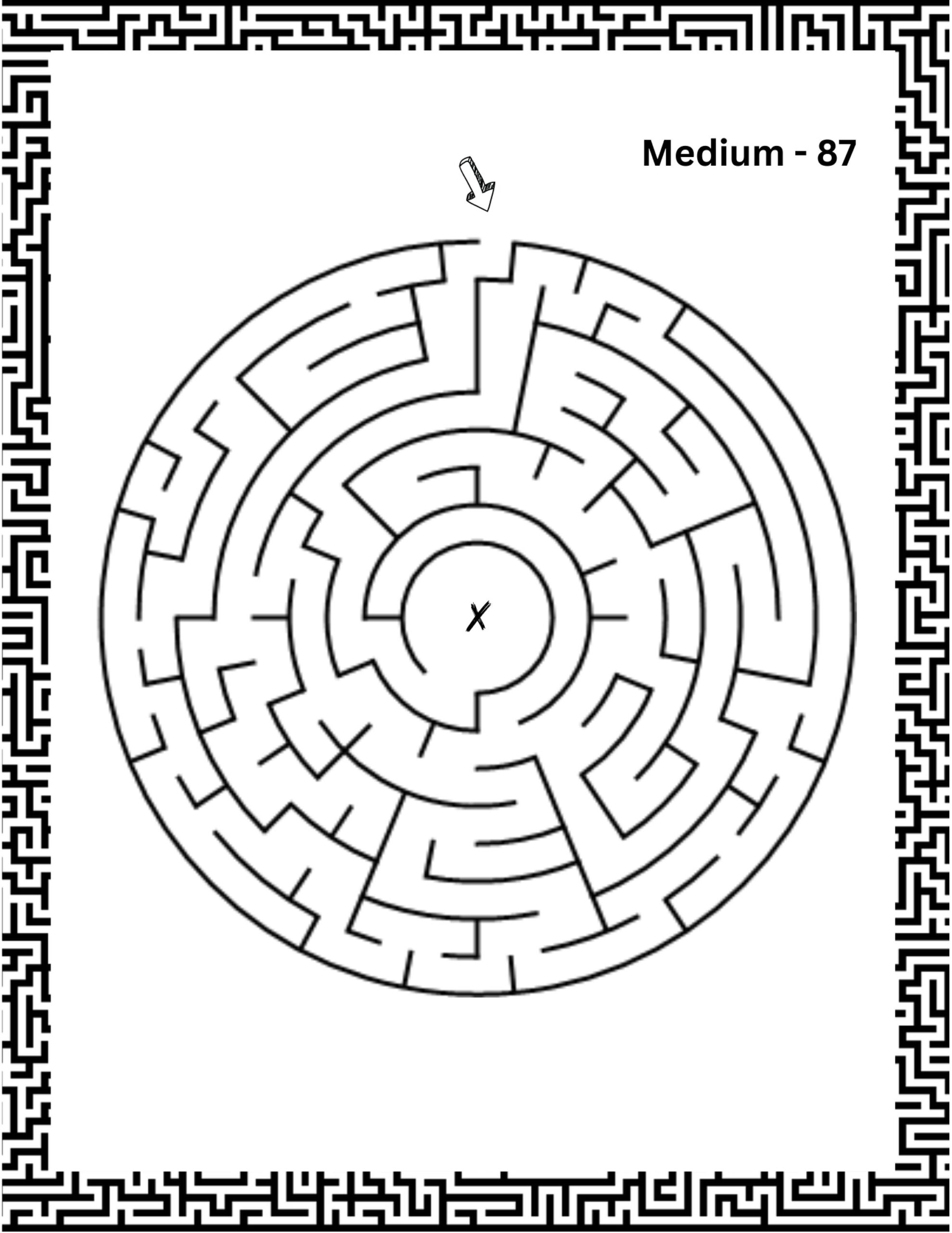 Endless Mazes 100 Maze Puzzle Printable Book Medium Maze Puzzles For Adults Maze Puzzles For Children Mazes Printables Etsy