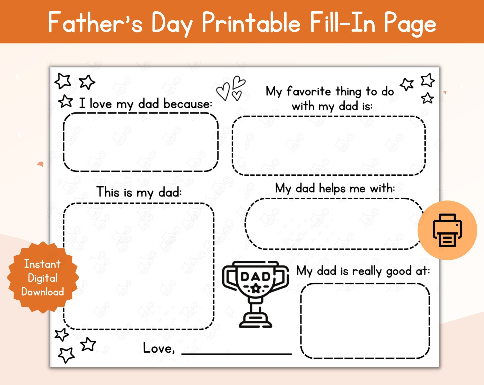father's day printable
