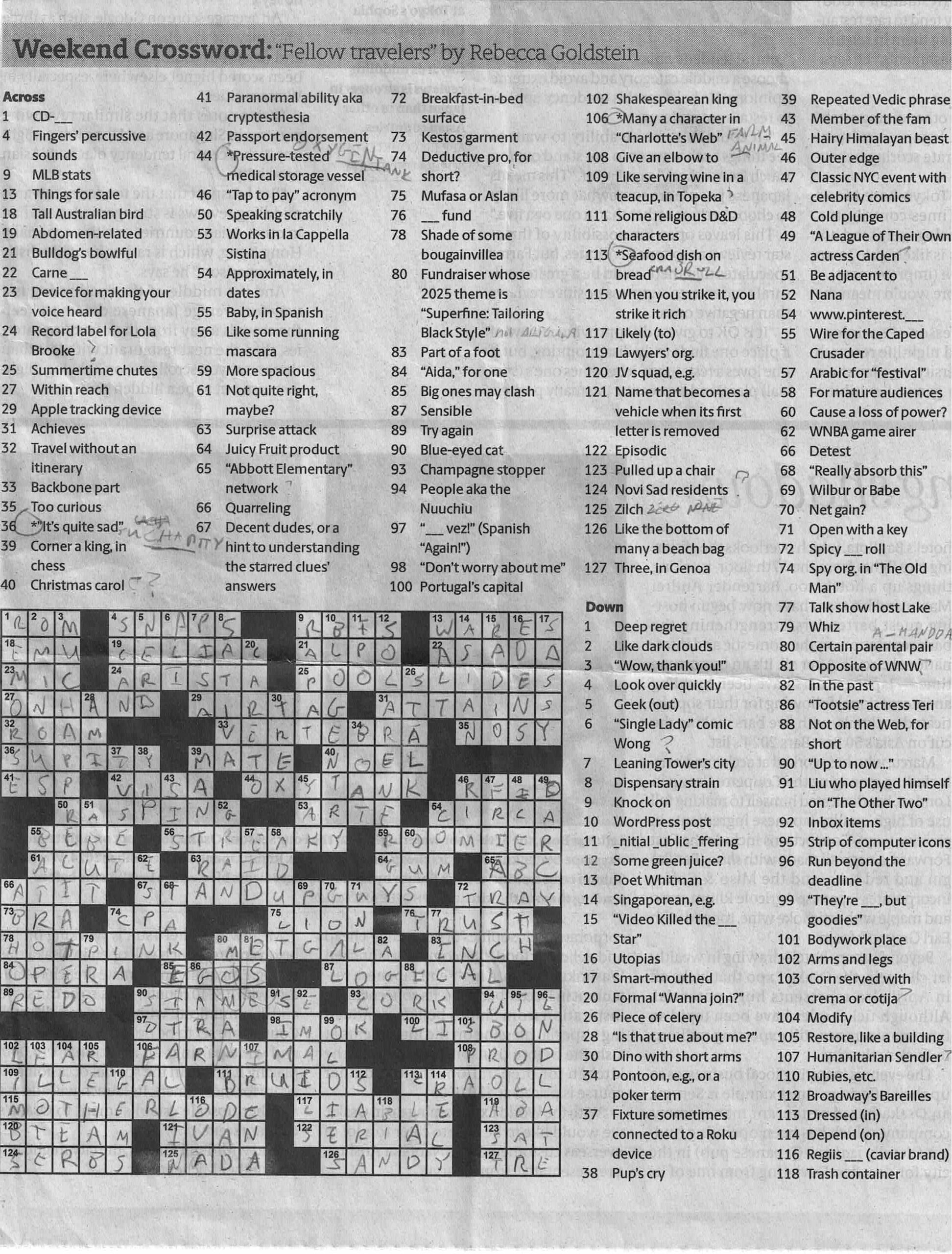 Fellow Travelers Universal Sunday Crossword Of March 9 Fellow Travelers Universal Sunday Crossword Of March 9