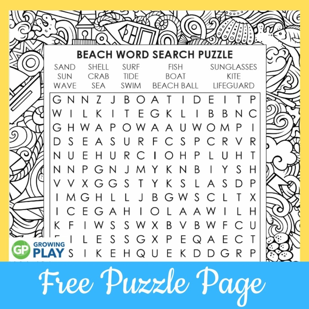 free print word search