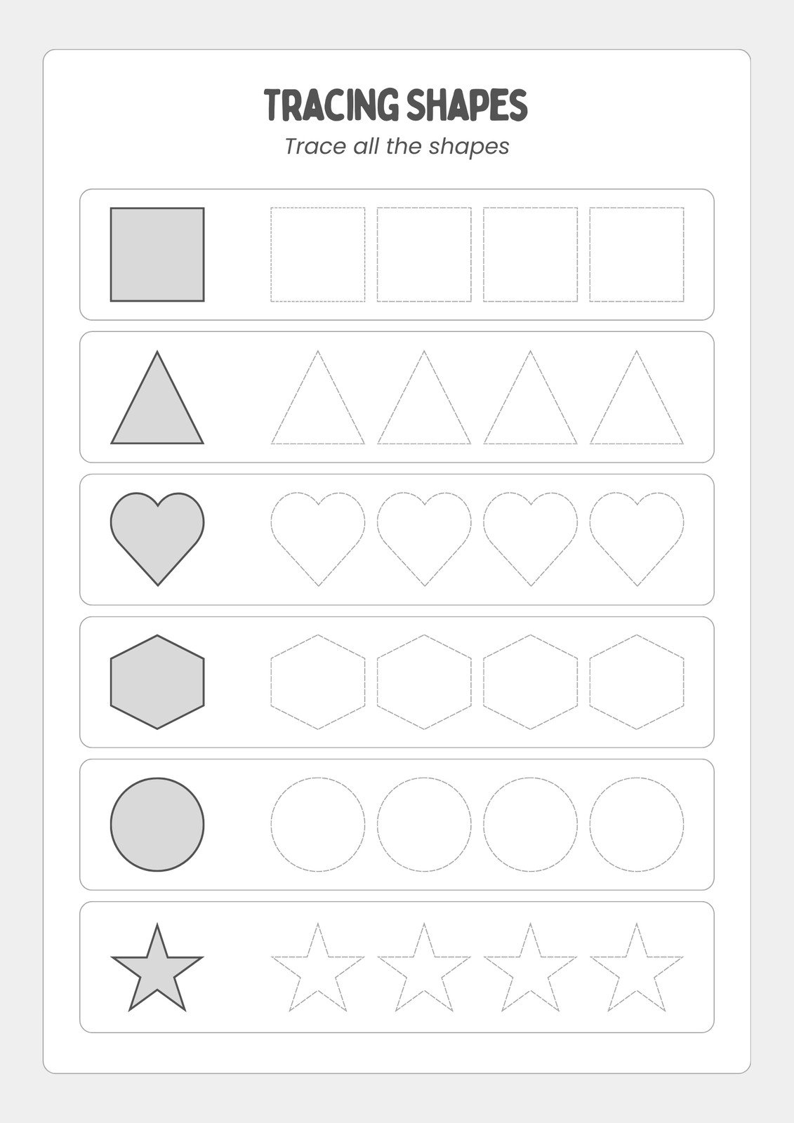 shapes template