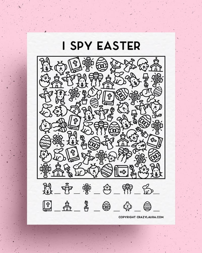 Free Easter I Spy Printable Game Sheets For Kids Crazy Laura Free Easter I Spy Printable Game Sheets For Kids Crazy Laura