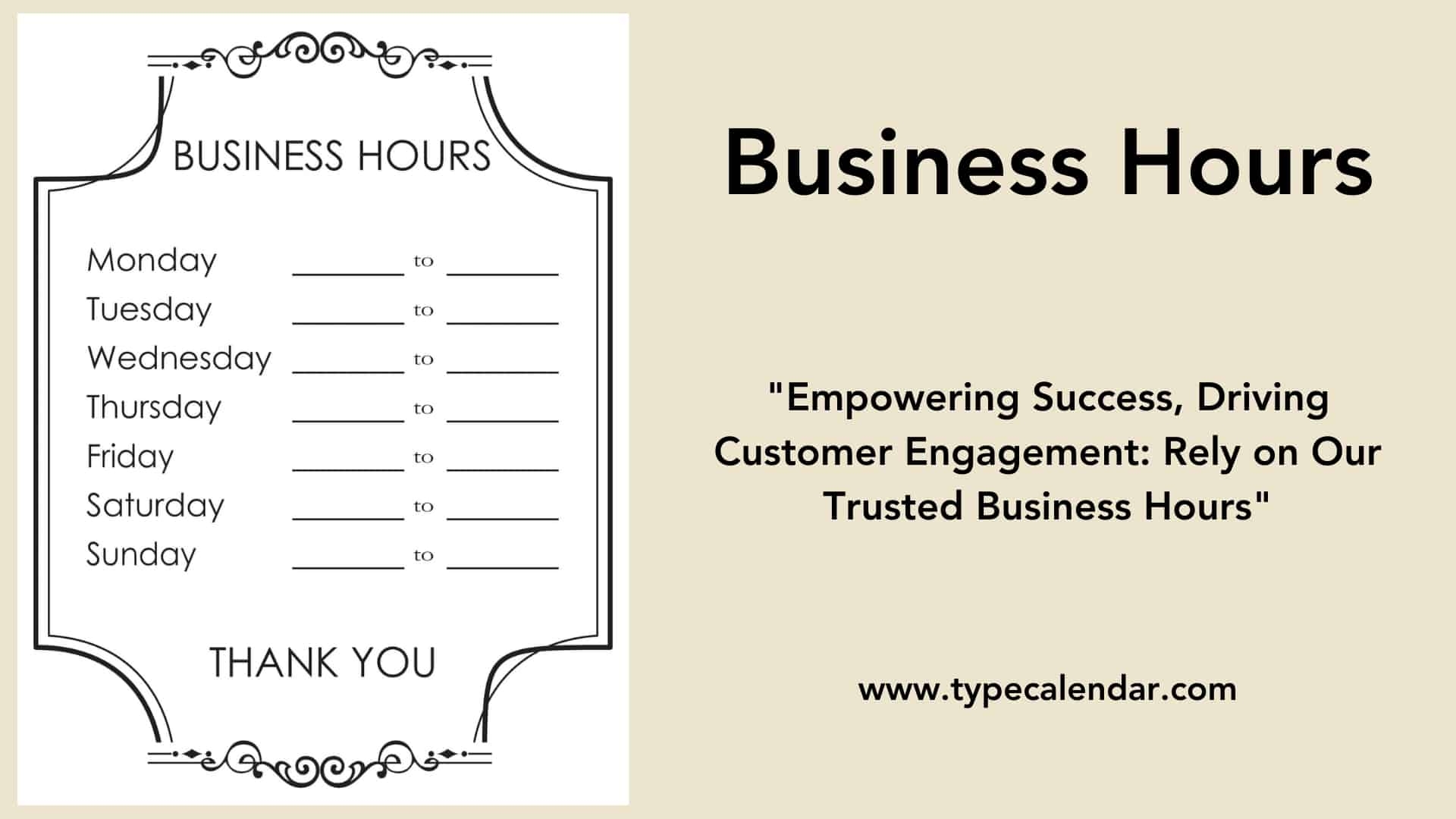Free Printable Business Hours Templates PDF Word Excel Free Printable Business Hours Templates PDF Word Excel