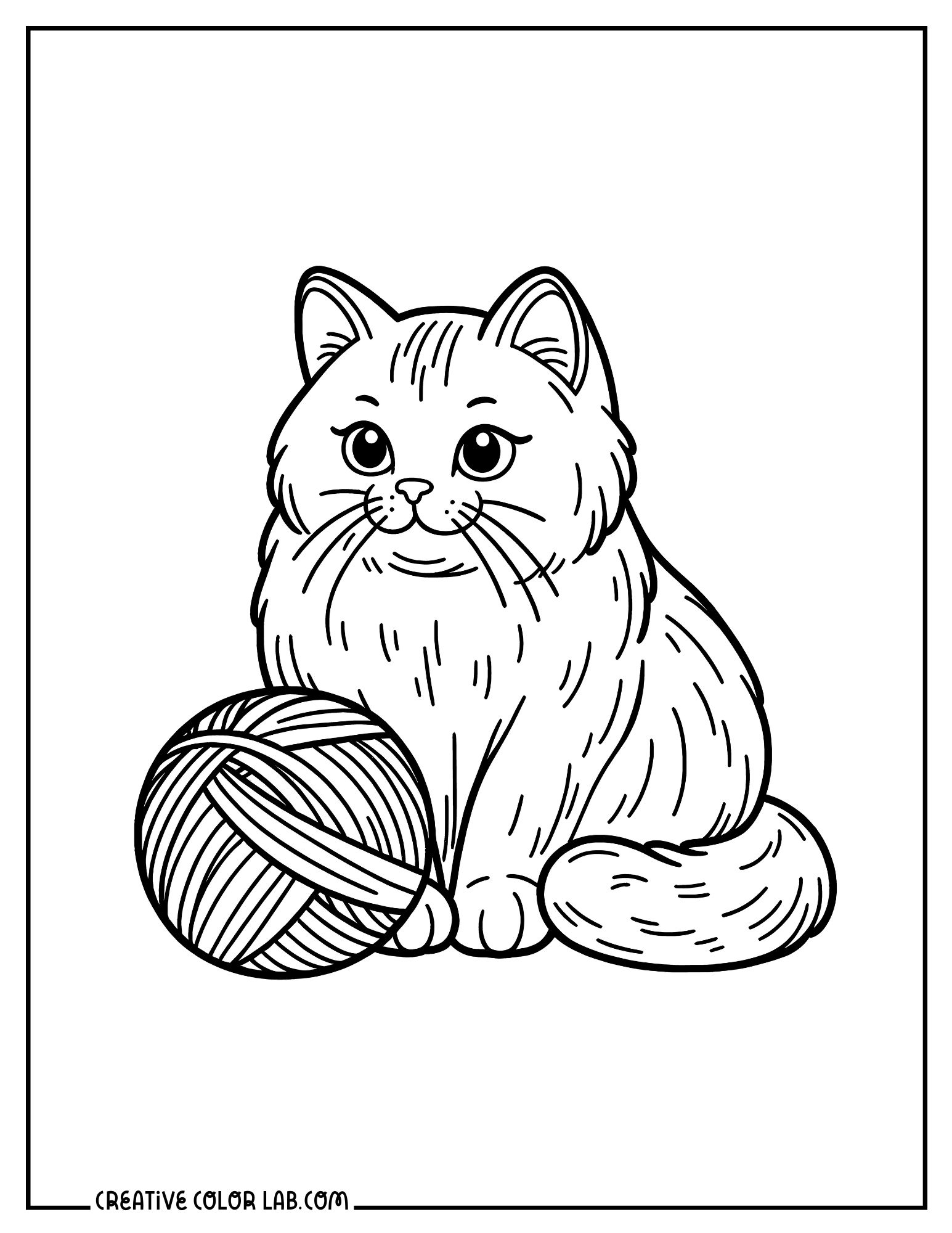 printable coloring pages of cats