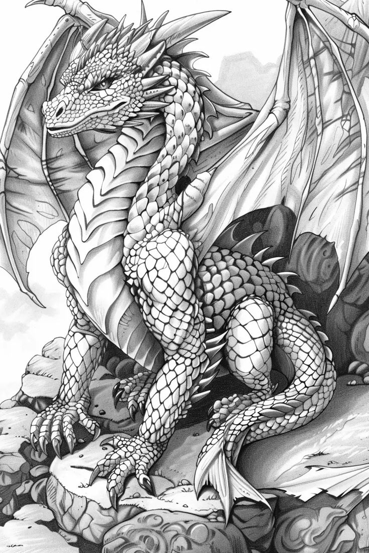 Dragon Coloring Printable