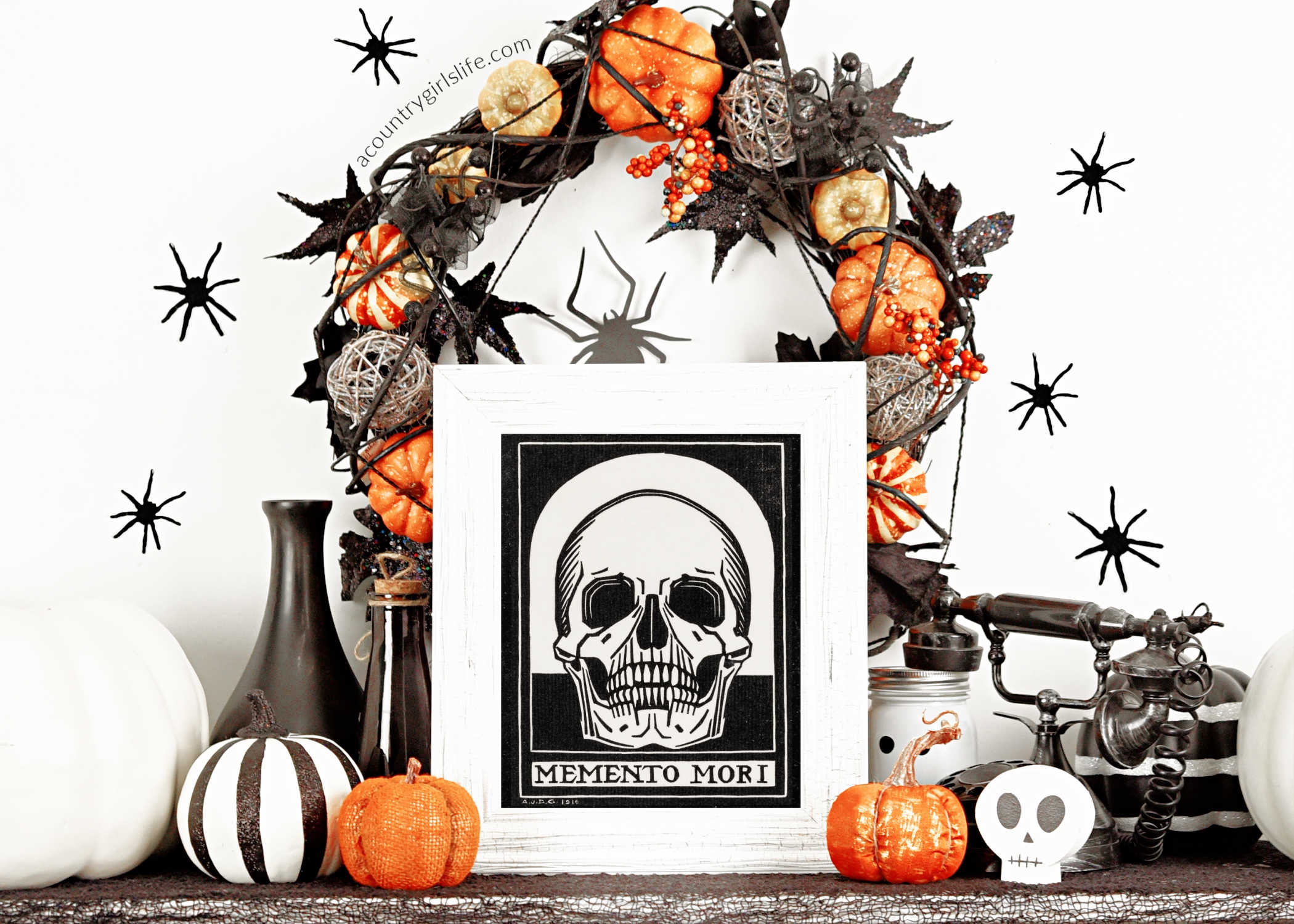 FREE Printable Halloween Wall Art Decorations DIY A Country Girl s Life