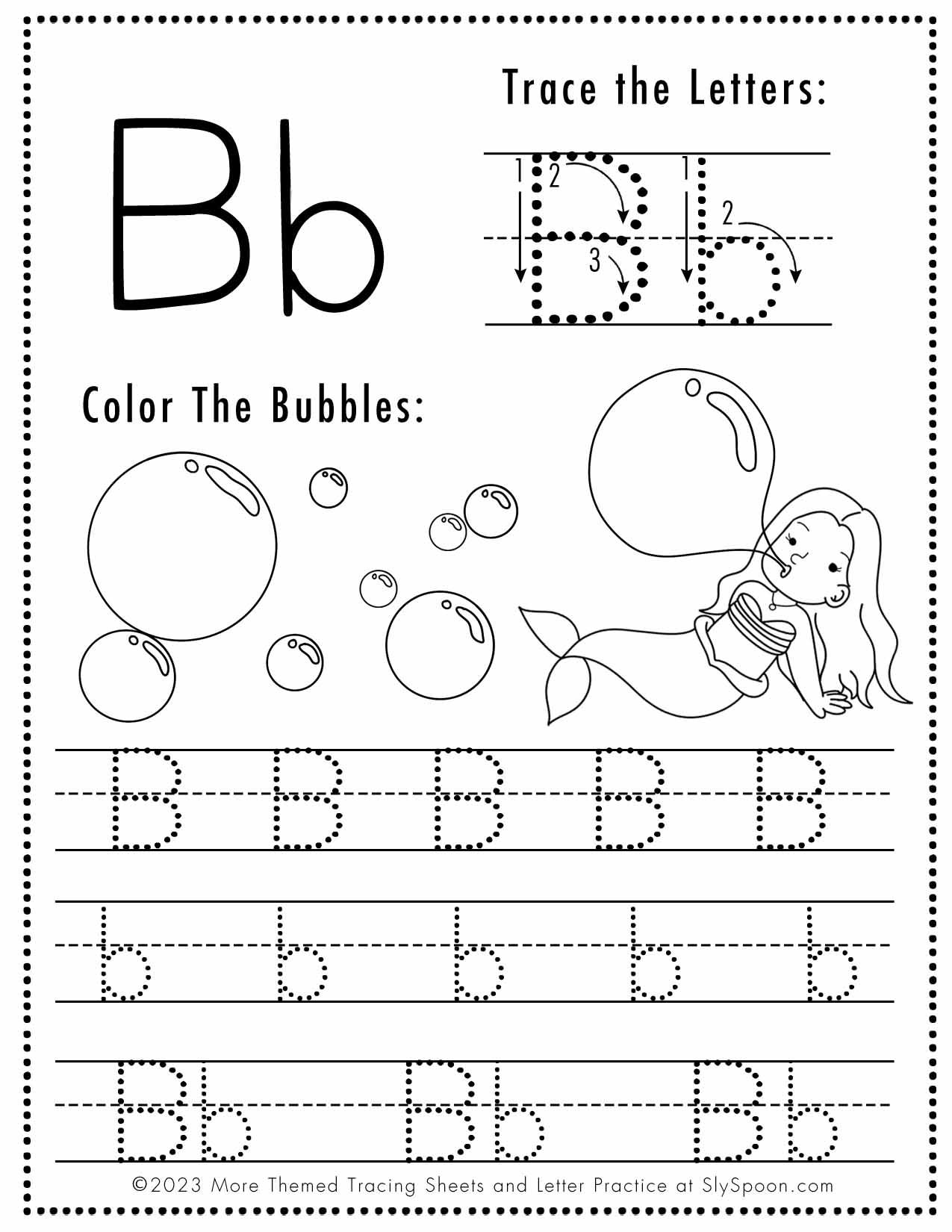 letter b printable