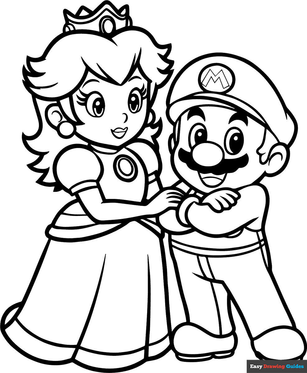 Mario Brothers Printable Coloring Sheets