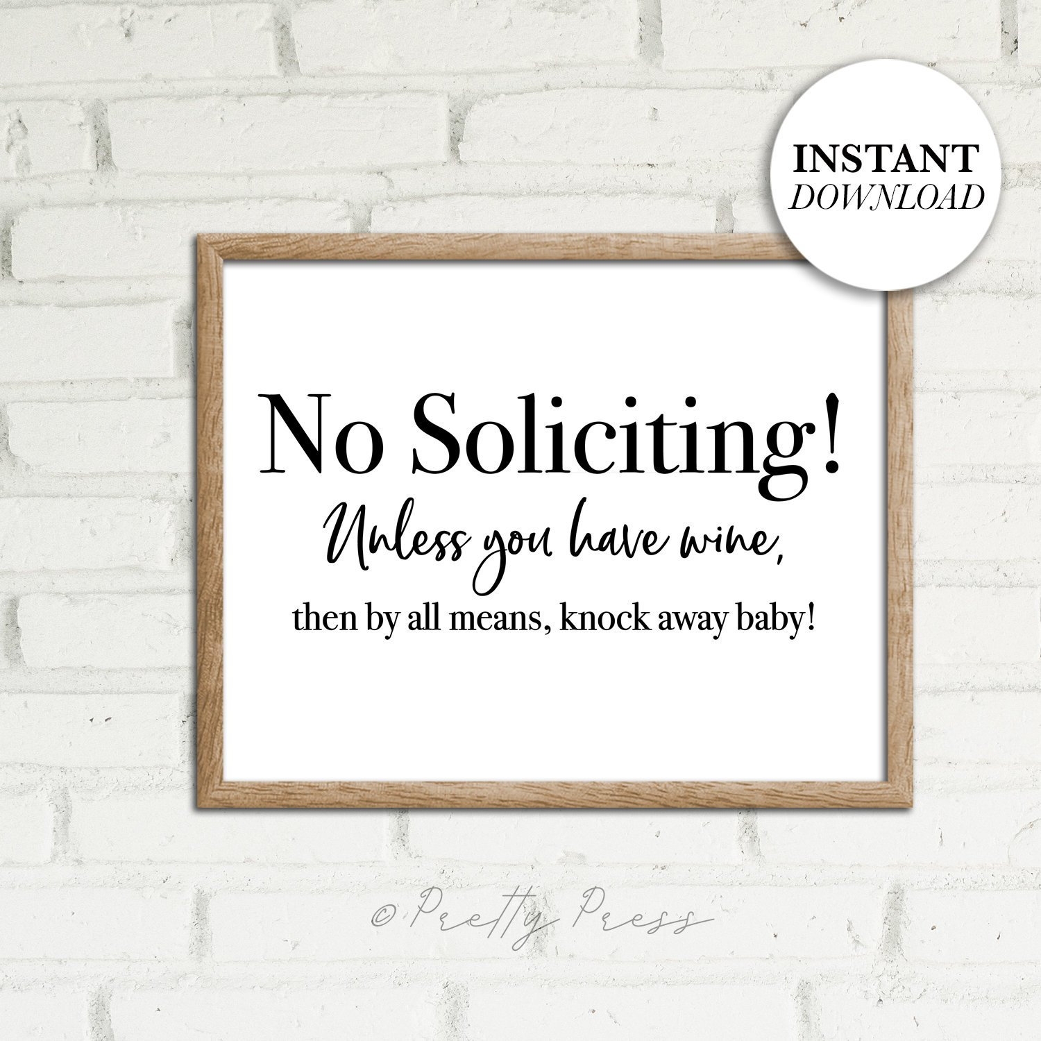 Funny No Soliciting Sign Wine Lover Home Decor digital Download Etsy Denmark Funny No Soliciting Sign Wine Lover Home Decor digital Download Etsy Denmark