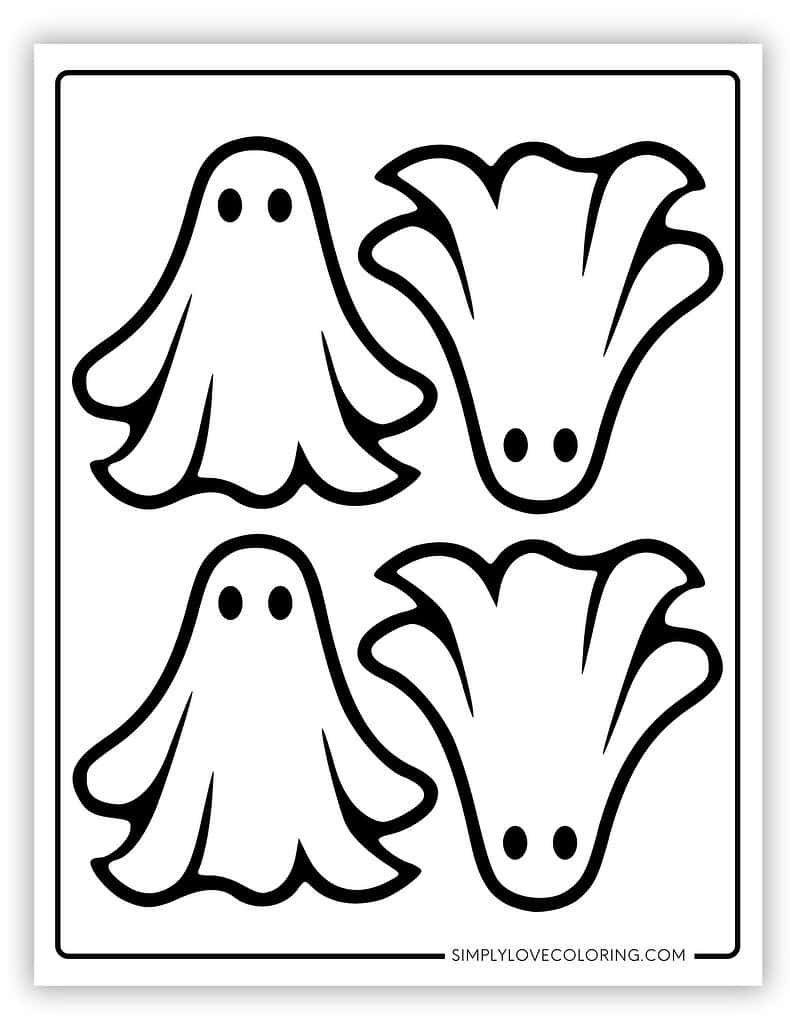 Ghost Templates Free PDF Printables Simply Love Coloring Ghost Templates Free PDF Printables Simply Love Coloring